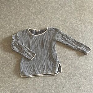Black and White Knit Sweater